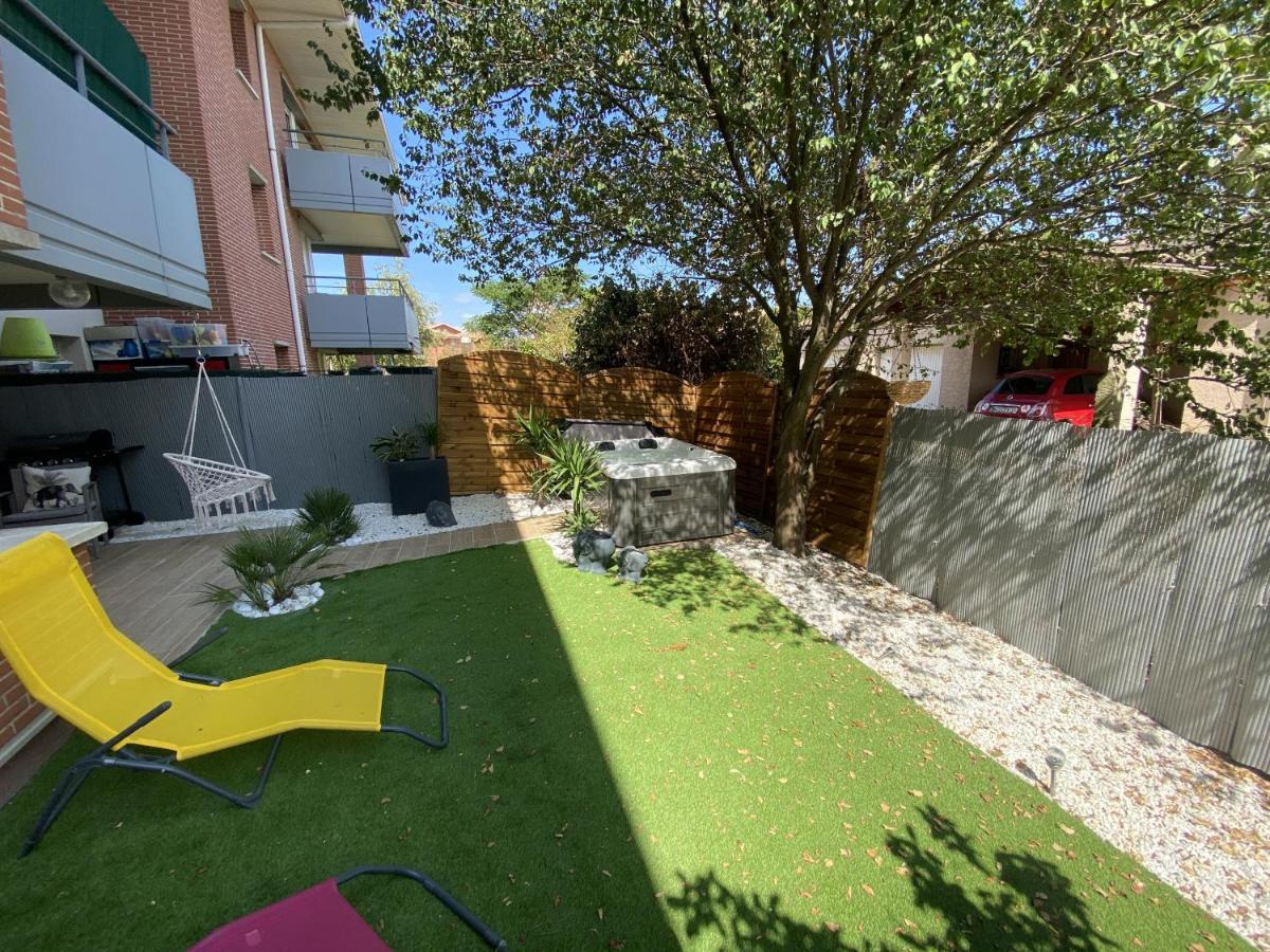 Le Jungle : T2 Avec Jardin Et Jacuzzi Apartment Blagnac Bagian luar foto